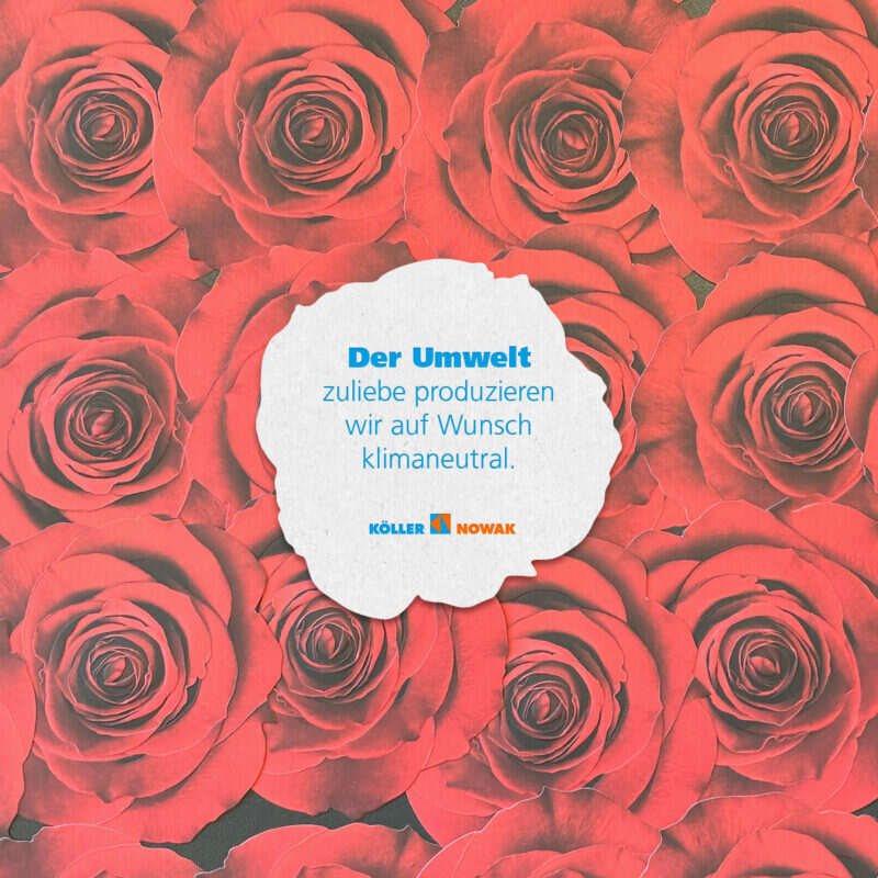 Der Umwelt zuliebe.